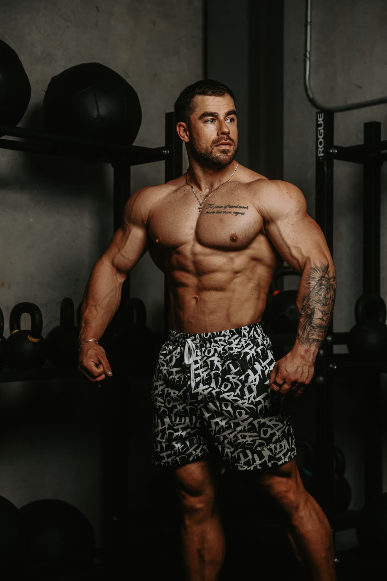 Alex Gibson, founder of Physique Revival, in the gym