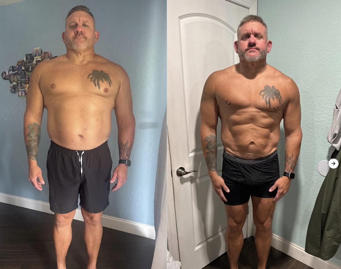 JEREMY before and after transformation