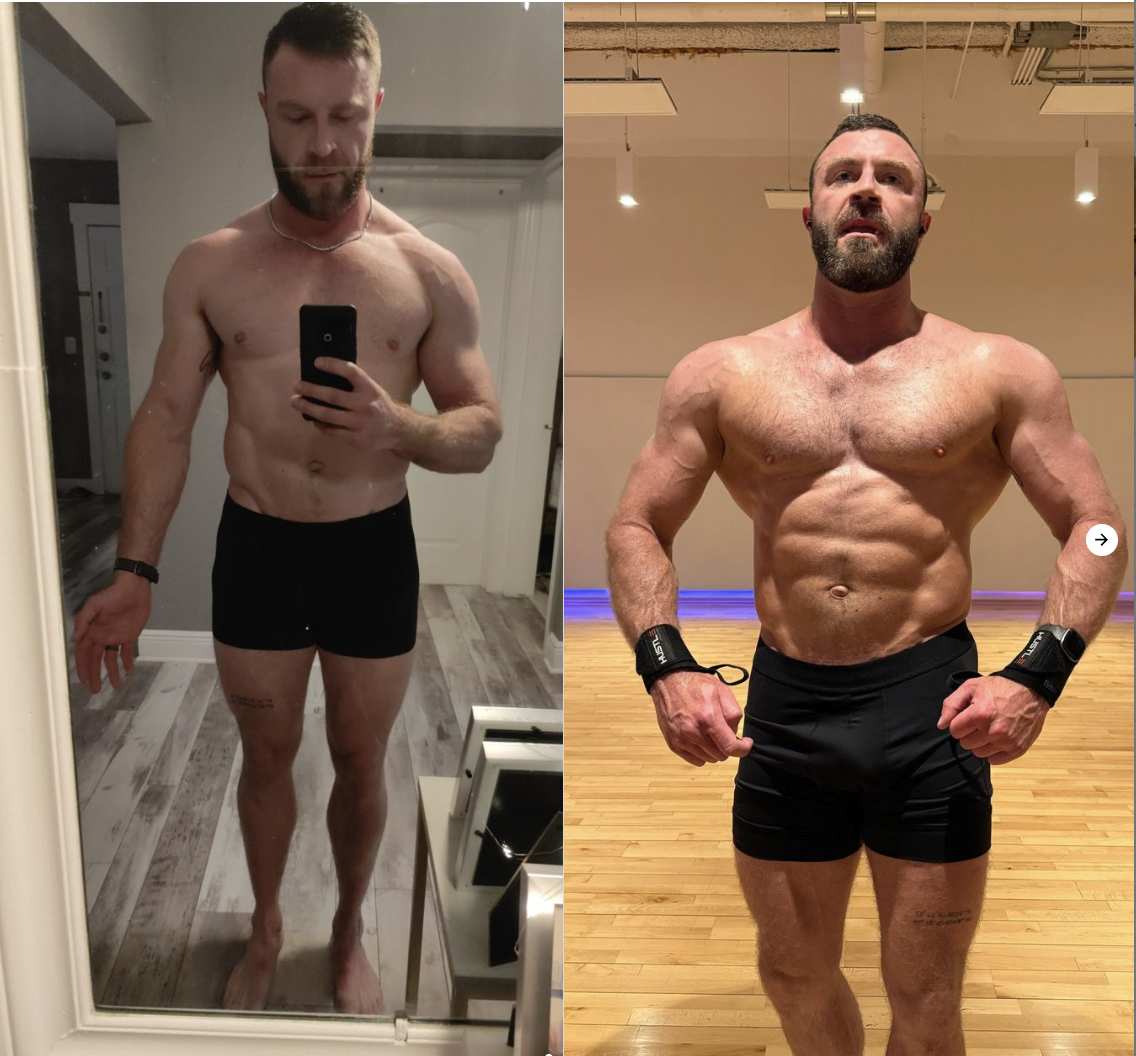 KEVIN before and after transformation